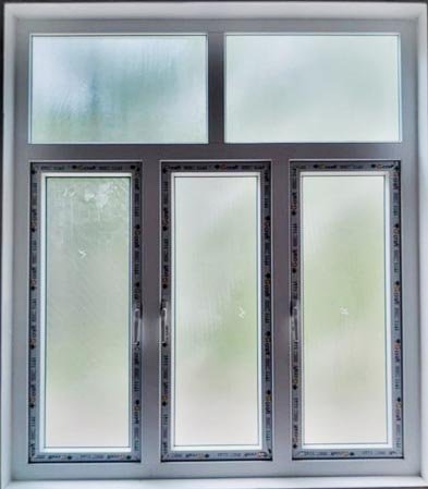 White fixed with open doors